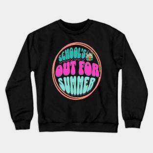 Out For Summer, Hello Summer Funny Surfer Riding Surf Surfing Lover Gifts Crewneck Sweatshirt